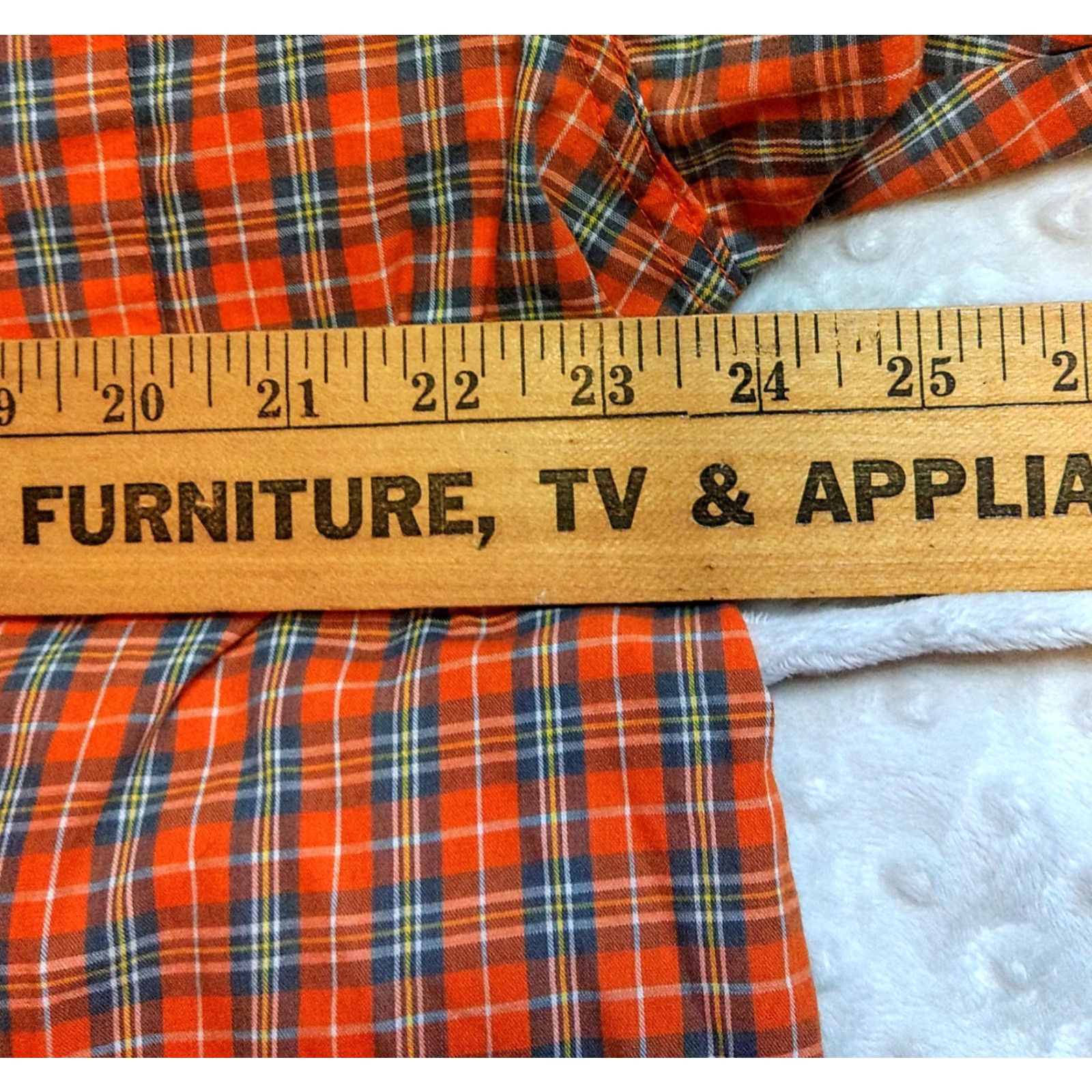 Vintage VINTAGE Street Culture Shirt XL Street Culture XL Short Sleeve Orange Plaid Button Up 90s Mens Size US XL / EU 56 / 4 - 7 Thumbnail