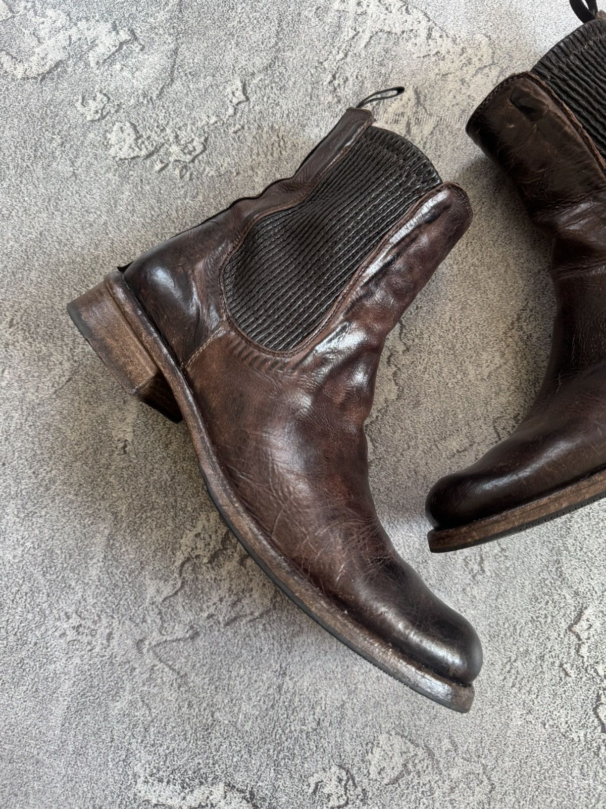 Shoto Shoto 41size brown leather Chelsea boost distressed style Size US 8 / EU 41 - 5 Thumbnail