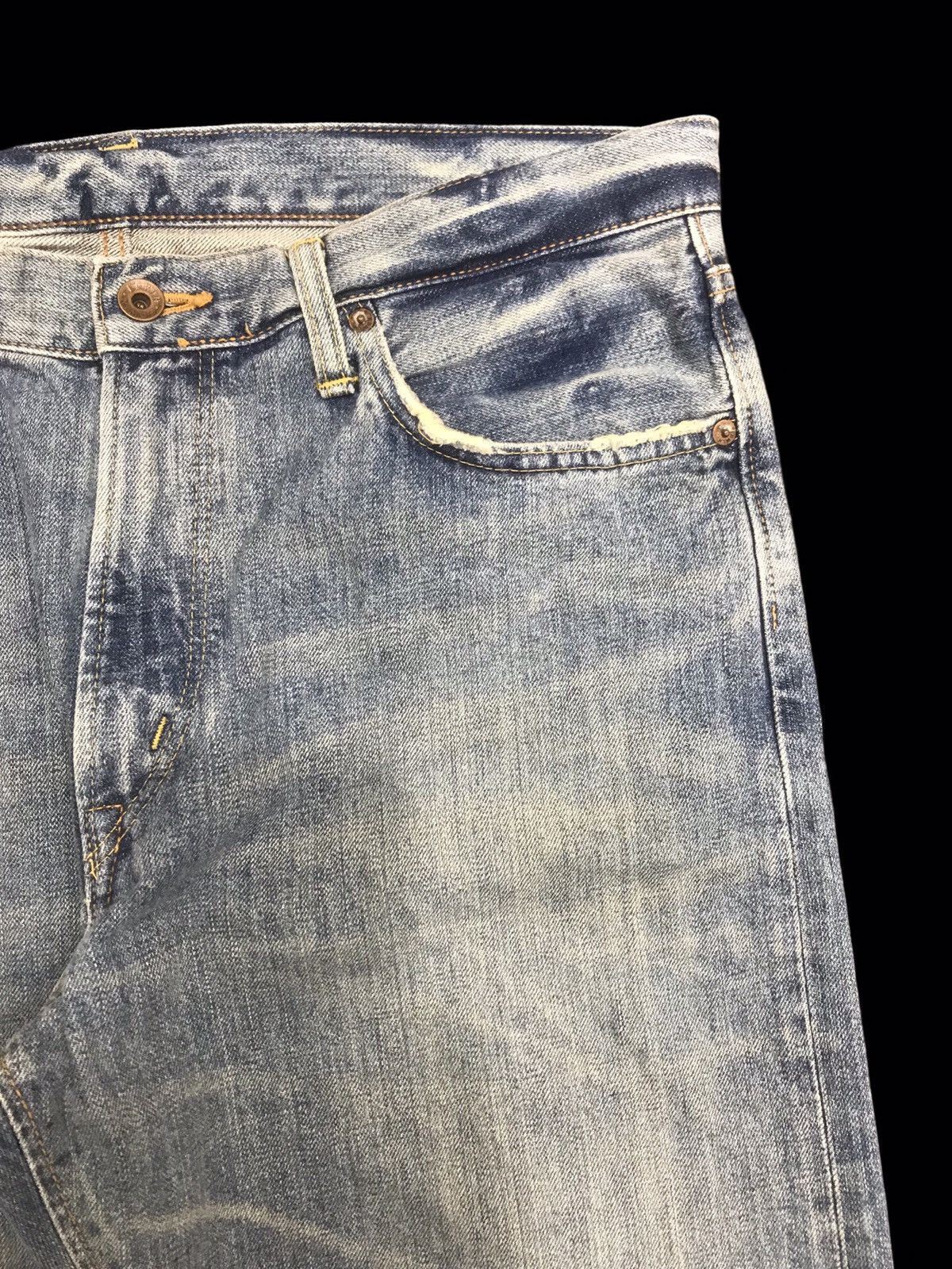 Edwin 💥WIDE BAGGY💥90s Style EDWIN 505ZX Selvedge Denim F425 Size US 34 / EU 50 - 4 Thumbnail