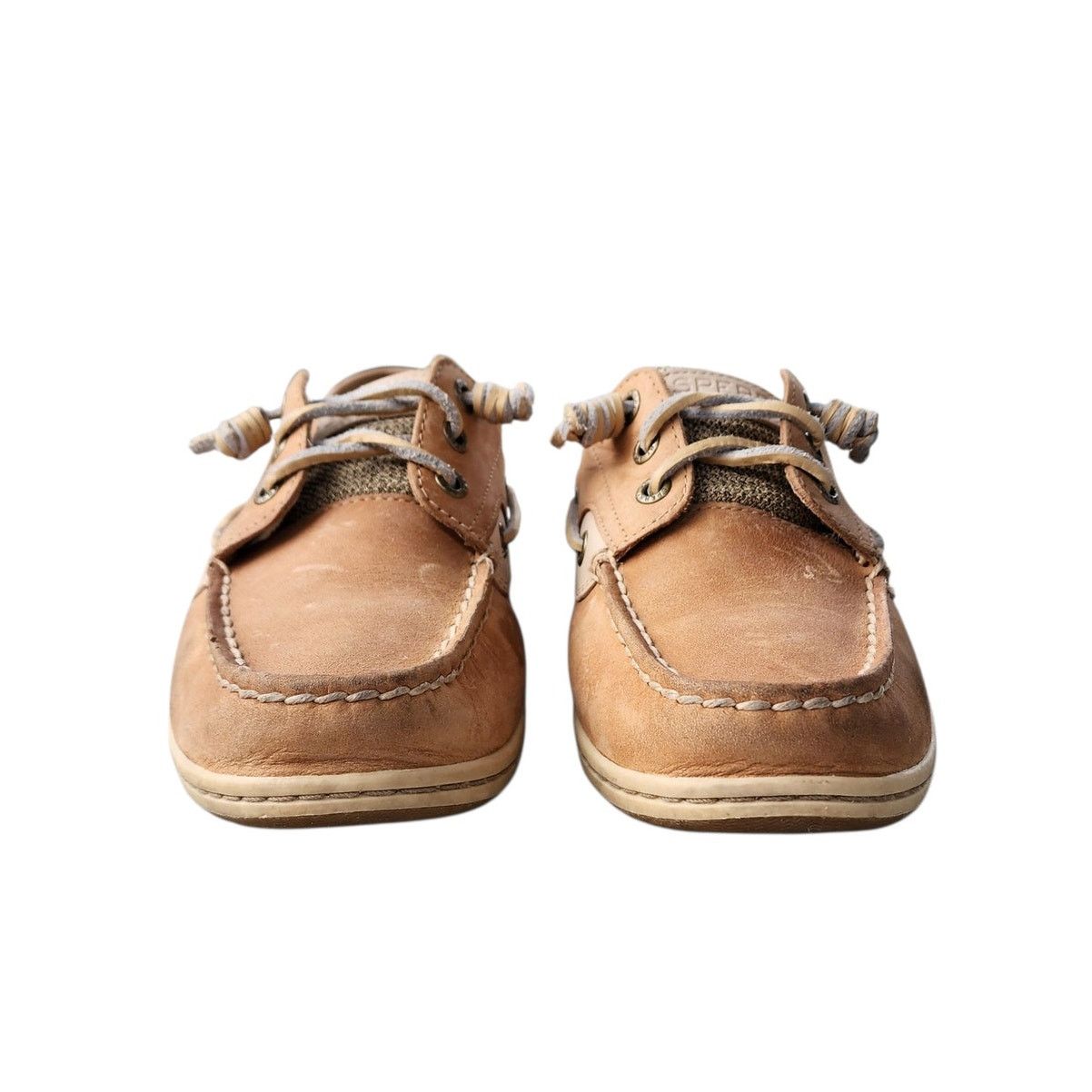 Sperry Sperry Songfish Linen Oat Leather Top Sider Boat Shoes 8 Size US 8 / IT 38 - 2 Thumbnail