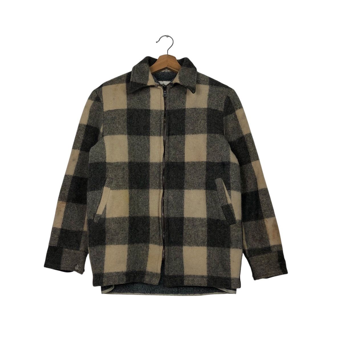 Woolrich Woolen Mills 📌Vintage Bomber Jacket Woolrich Tartan Design Blanket Size US S / EU 44-46 / 1 - 2 Thumbnail