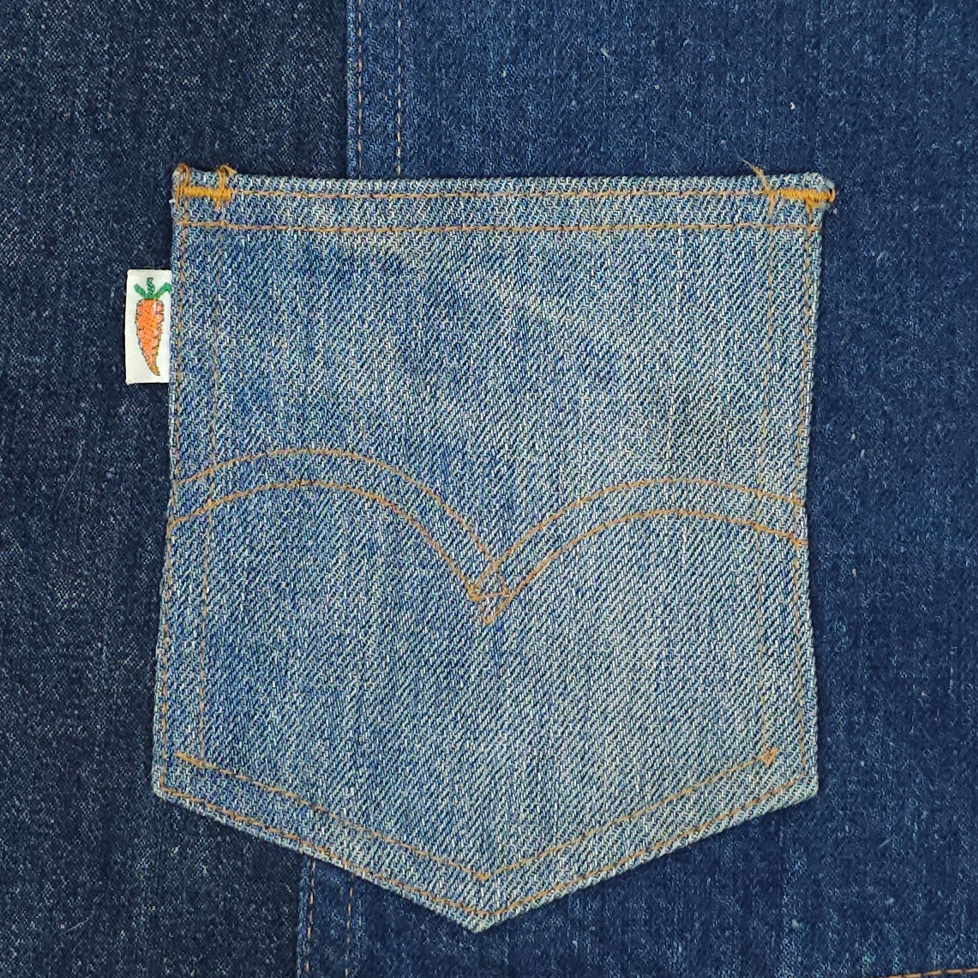Levi's Levis Fresh Produce Patchwork Denim Vest L Buckle Back Vtg Size L / US 10 / IT 46 - 6 Thumbnail