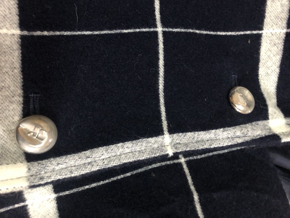 Courreges × Vintage Vintage Courreges Check Wool Harringbone Jacket Size M / US 6-8 / IT 42-44 - 4 Thumbnail