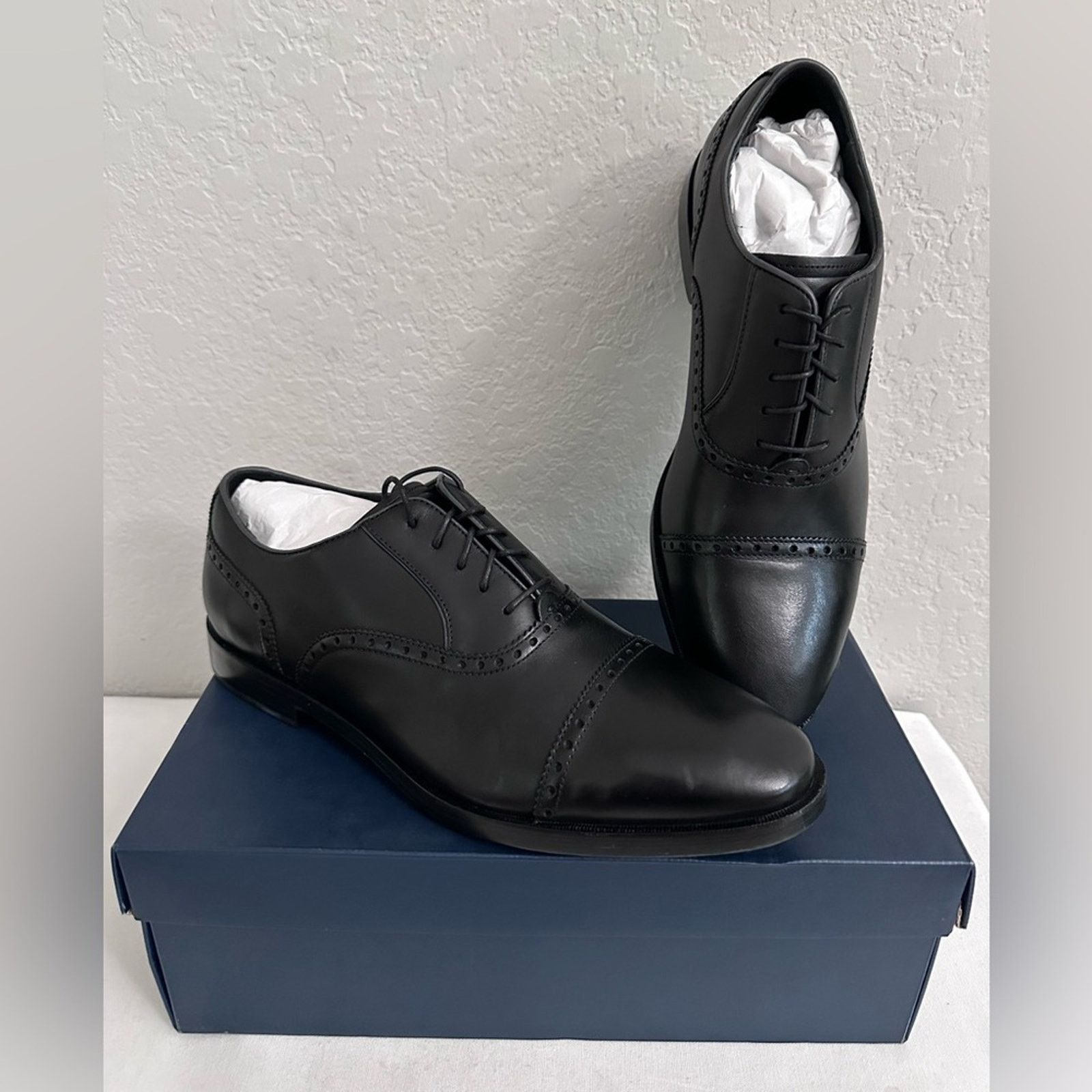 Cole Haan Cole Haan Hamilton Grand Cap Toe Oxford Men 11 Black Size US 11 / EU 44 - 1 Thumbnail