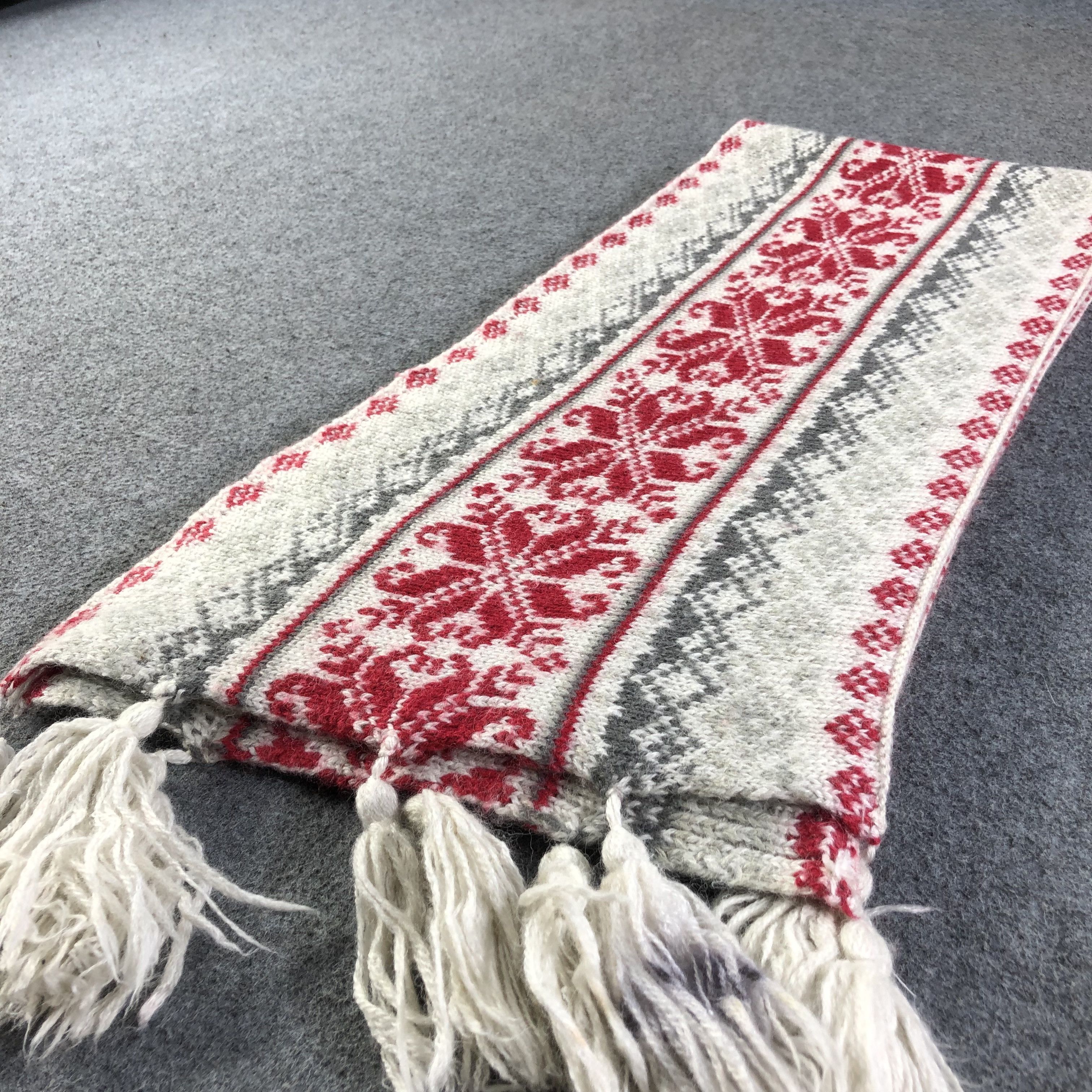 Eddie Bauer Eddie Bauer Native Design Wool Scarf Muffler V1246 Size ONE SIZE - 2 Thumbnail