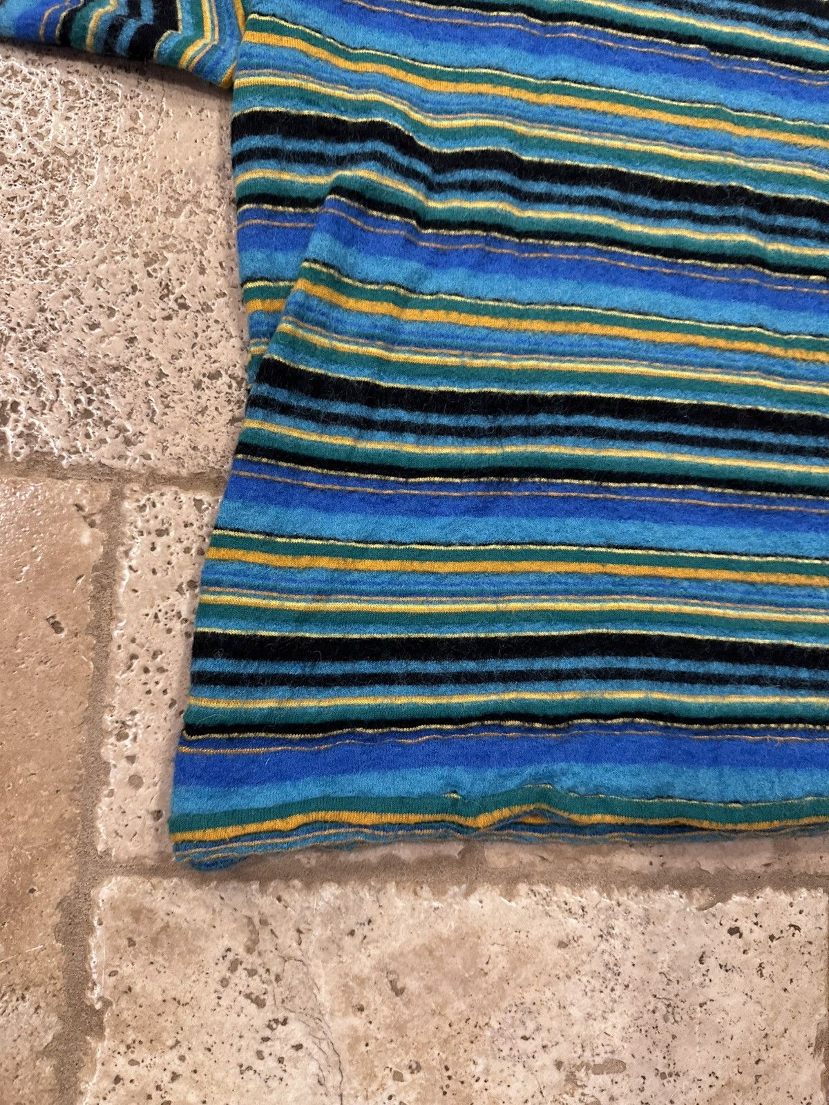 DENIM TEARS × Dior Dior x Denim Tears FW23 Blue/Yellow Striped Knit Sweater Size US M / EU 48-50 / 2 - 14 Thumbnail