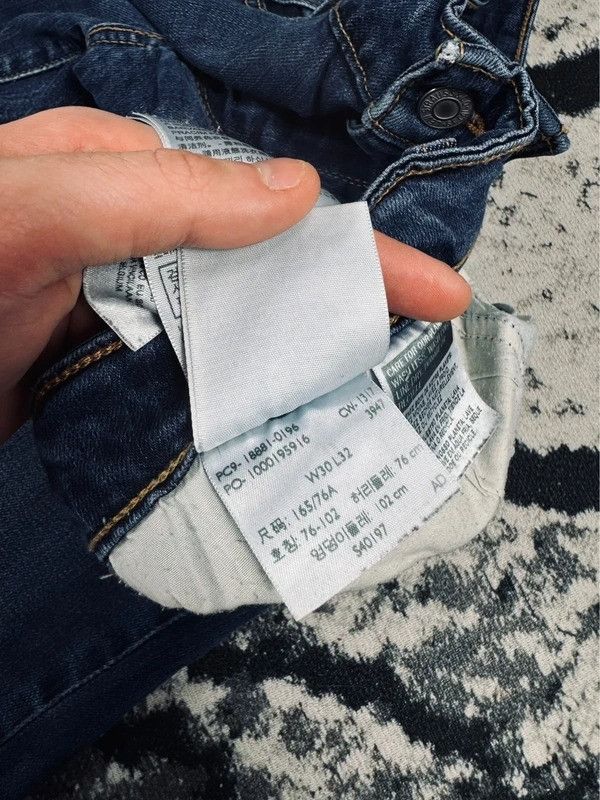 Levi's Levis 711 skinny jeans 30 32 navy blue Size 30" / US 8 / IT 44 - 6 Thumbnail