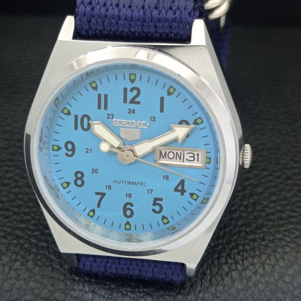Seiko REFURBISHED VINTAGE SEIKO 5 AUTO JAPAN MENS WATCH a441733 Size 38 - 3 Thumbnail