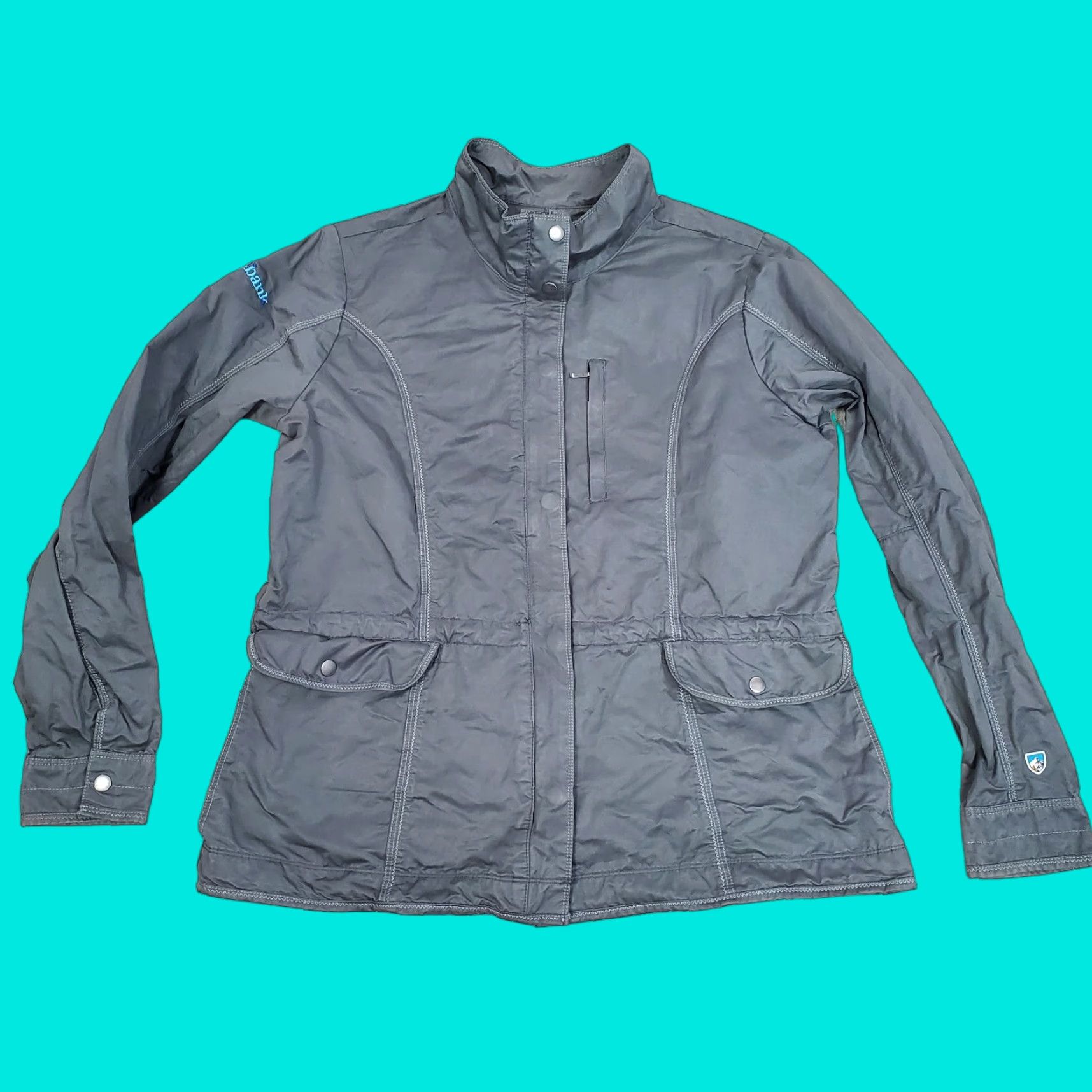 Vintage Kuhl Jacket Womens XL Gray Outdoors Outdoor Shirt Holidays Casual Coat Jacket Size XL / US 12-14 / IT 48-50 - 1 Thumbnail