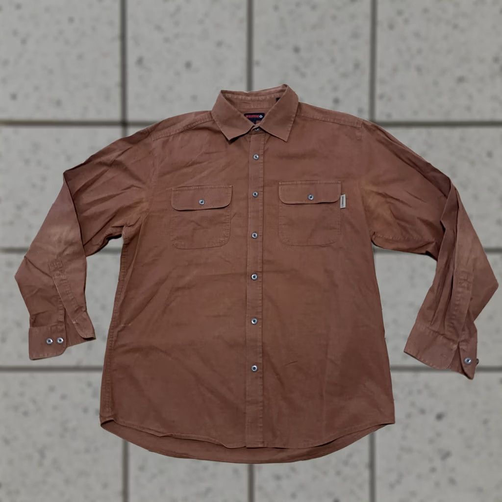 Rusty VINTAGE Wolverine Button-Up Western Shirt Men L Rust Brown Outdoor Y2k Streetwear L Size US L / EU 52-54 / 3 - 1 Thumbnail