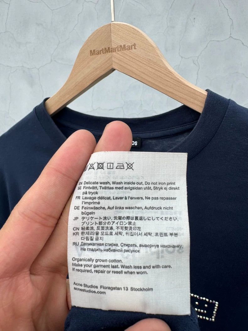 Acne Studios Acne Studios Rhinestone Smiling Face Short Sleeves 2501-Ne Size US S / EU 44-46 / 1 - 7 Thumbnail