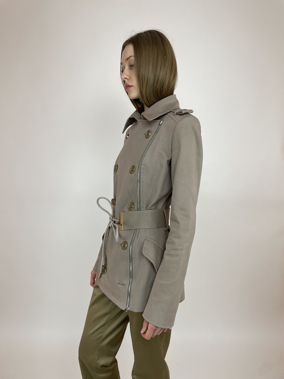 Elisabetta Franchi ELISABETTA FRANCHI CELYN b Trench Coat Womens size 44 Size M / US 6-8 / IT 42-44 - 3 Thumbnail