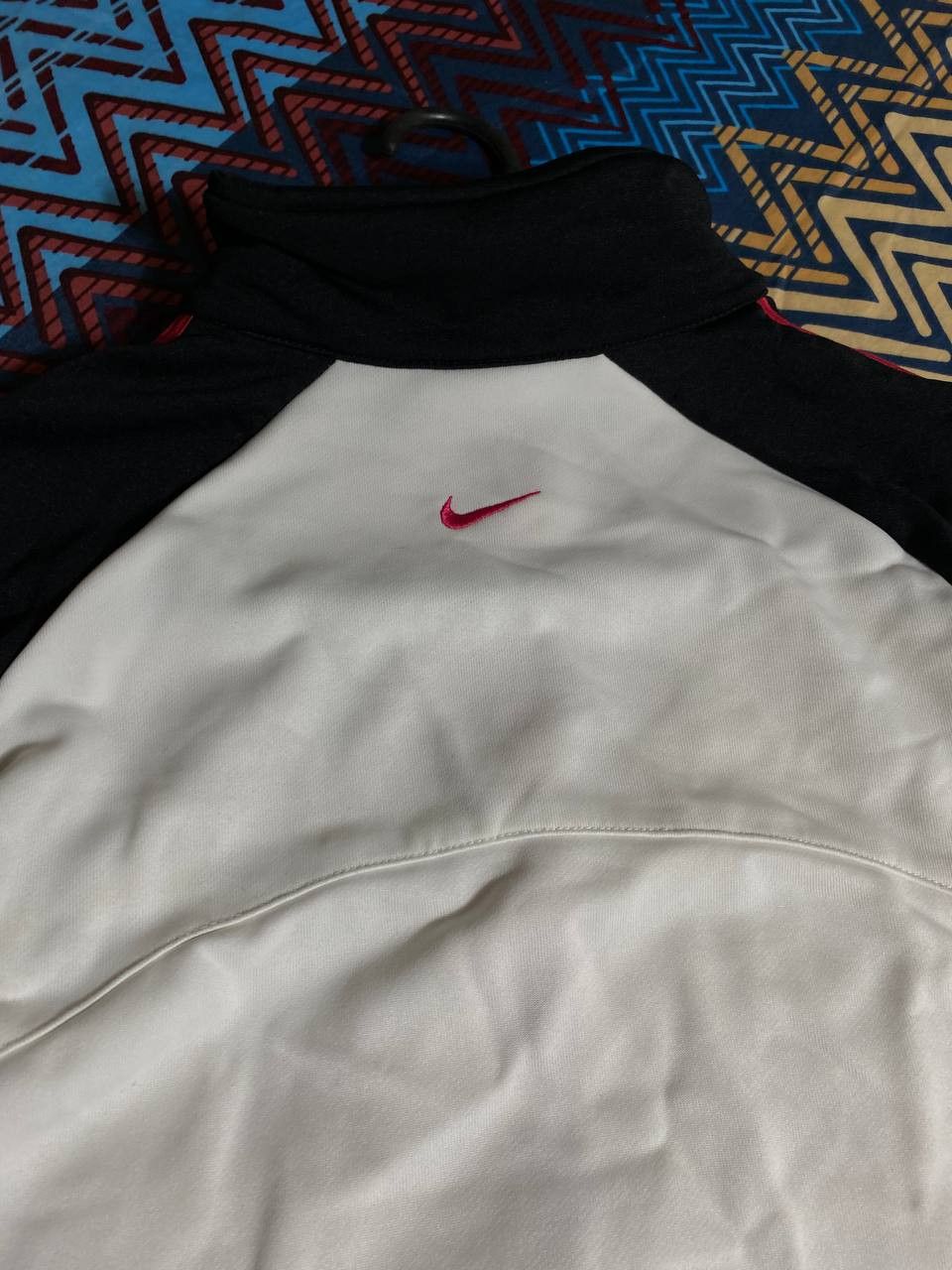 Nike × Vintage Nike vintage y2k big logo sweater zip up sweatshirt Size US L / EU 52-54 / 3 - 14 Thumbnail