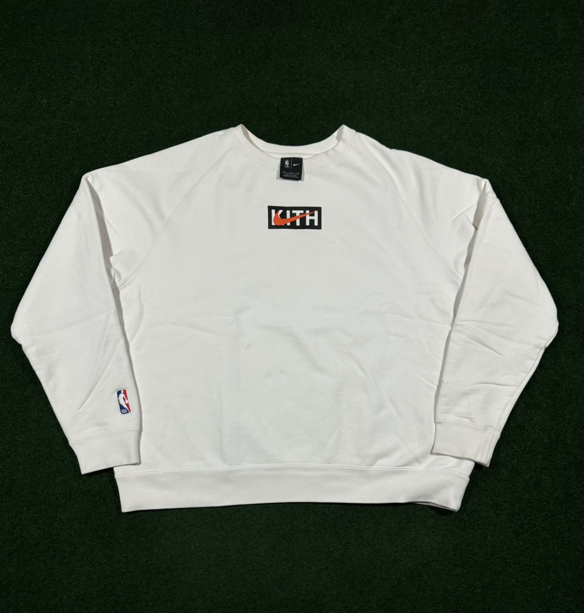 Kith × NBA × Nike Preloved Kith x Nike NBA New York Knicks Crewneck  Sweatshirt | Grailed