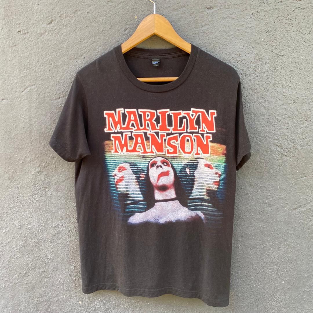 Thrashed Marilyn Manson Band Tee