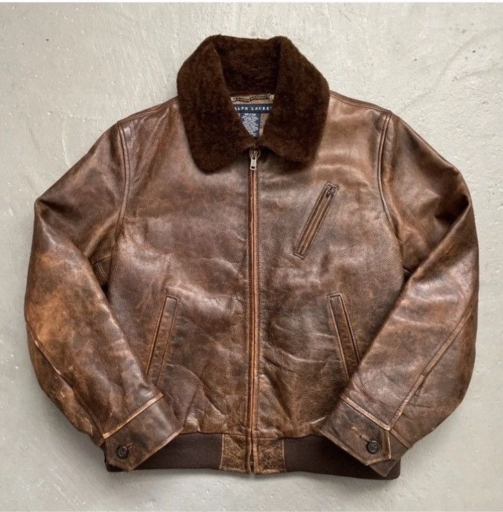 Ralph Lauren Ralph Lauren Leather Shearling Jacket Size US S / EU 44-46 / 1 - 2 Thumbnail
