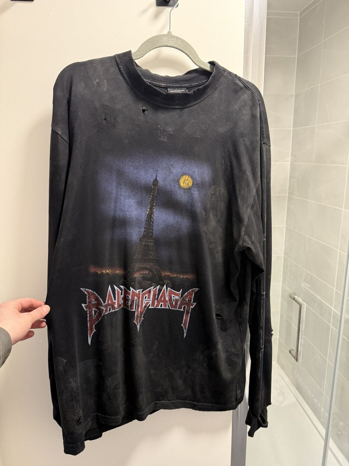 Balenciaga Balenciaga Paris moon longsleeve Size US XS / EU 42 / 0 - 2 Thumbnail