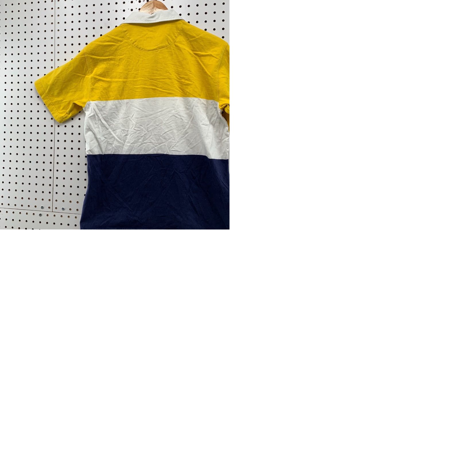 Polo Ralph Lauren Vintage Polo Ralph Lauren Rugby Shirt Mens Small Yellow White Striped Preppy Polo Shirt Men S Yellow Striped Rugby Shirt Size US S / EU 44-46 / 1 - 9 Thumbnail