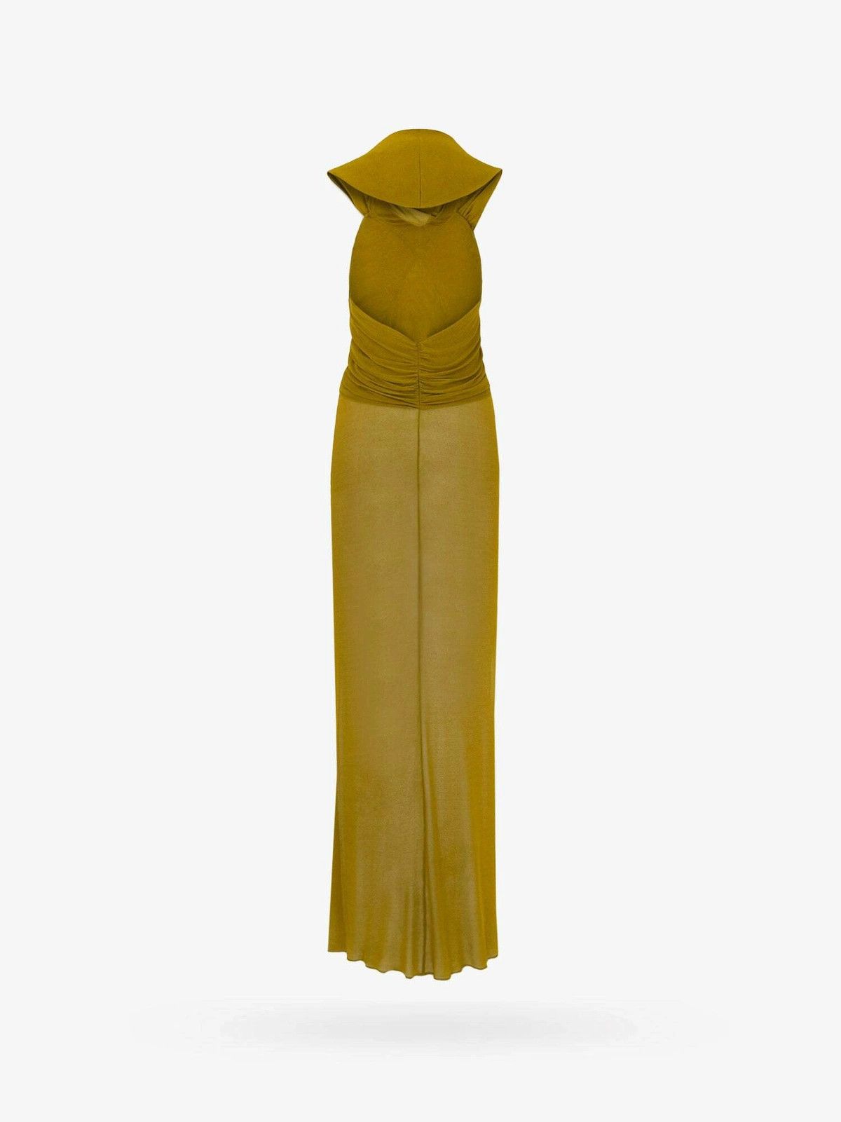 Saint Laurent Paris o1tp1o1224 Hooded Dress In Jersey in Golden Size M / US 6-8 / IT 42-44 - 2 Thumbnail