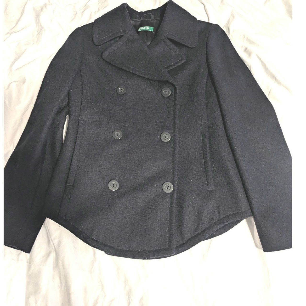 United Colors Of Benetton United Colors of Benetton Pea Coat 38 Wool Made in Italy Size S / US 4 / IT 40 - 1 Thumbnail