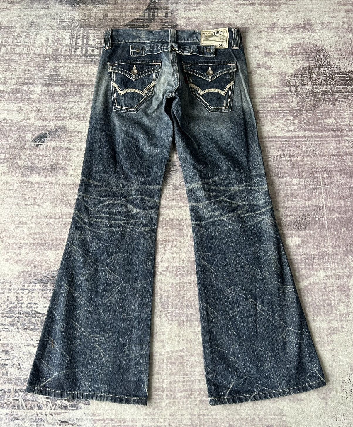 If Six Was Nine 503 Super Flared Mudwash Jeans Size 31" - 2 Thumbnail