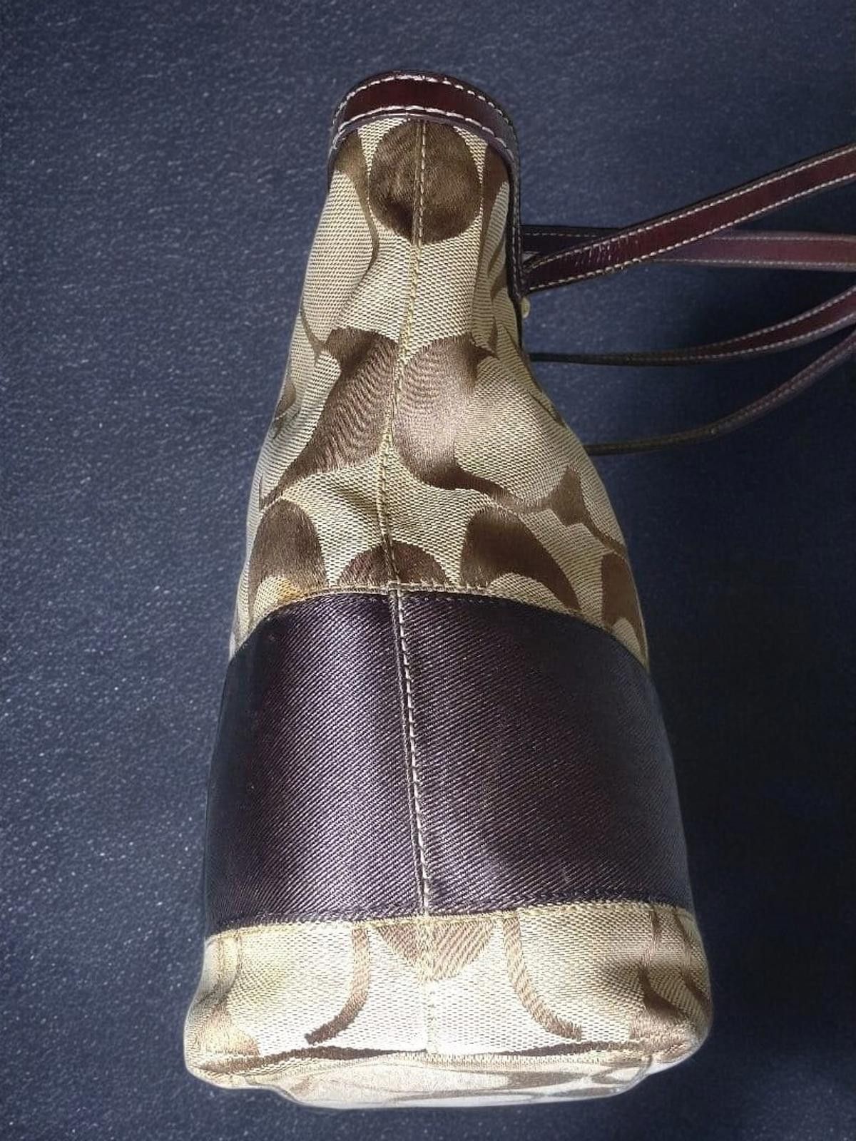 Coach Coach - Signature Canvas and Leather Tote Bag Size ONE SIZE - 4 Thumbnail