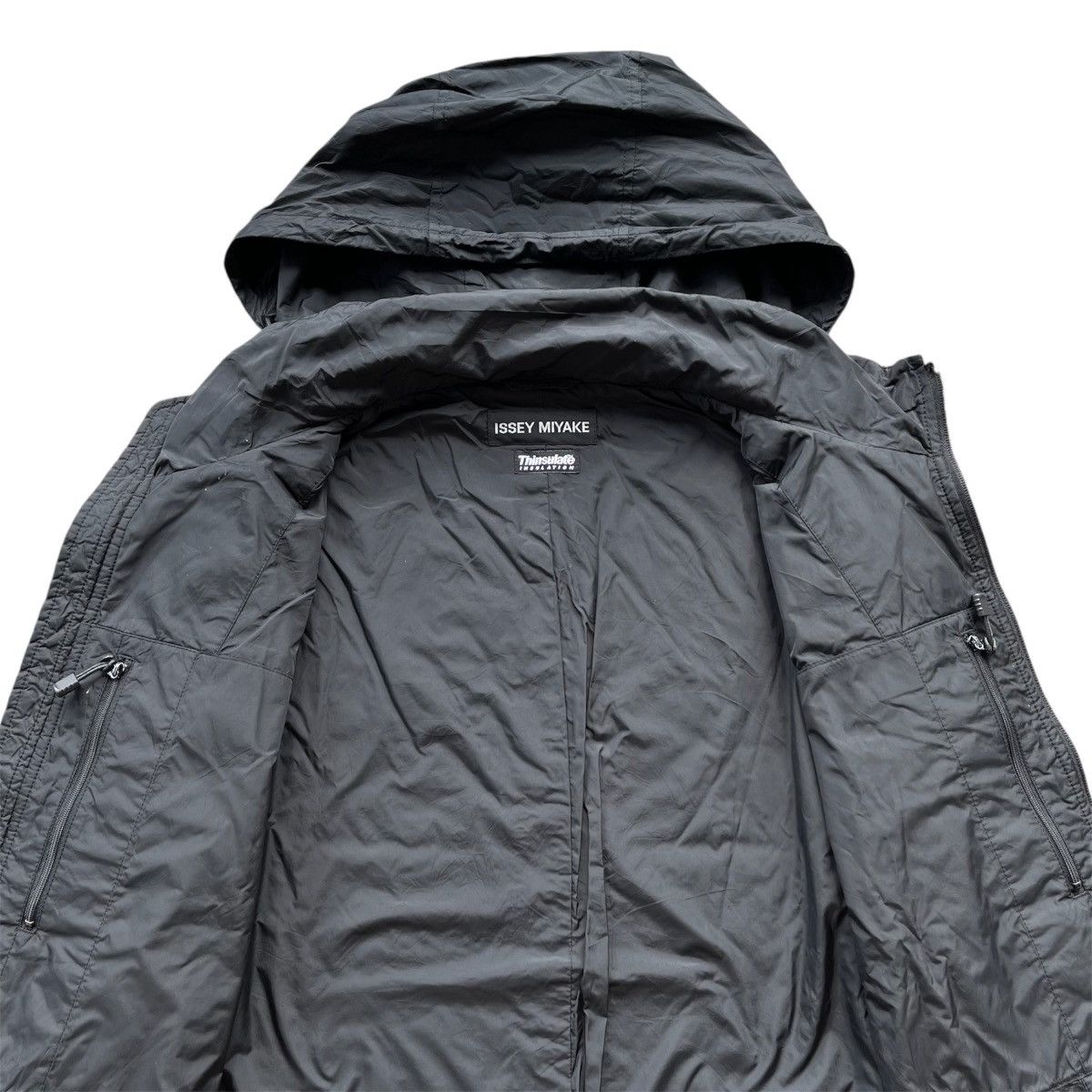 Issey Miyake × Japanese Brand Vintage Issey Miyake Parachute Thinsulate Multizipper Jacket Size US L / EU 52-54 / 3 - 4 Thumbnail