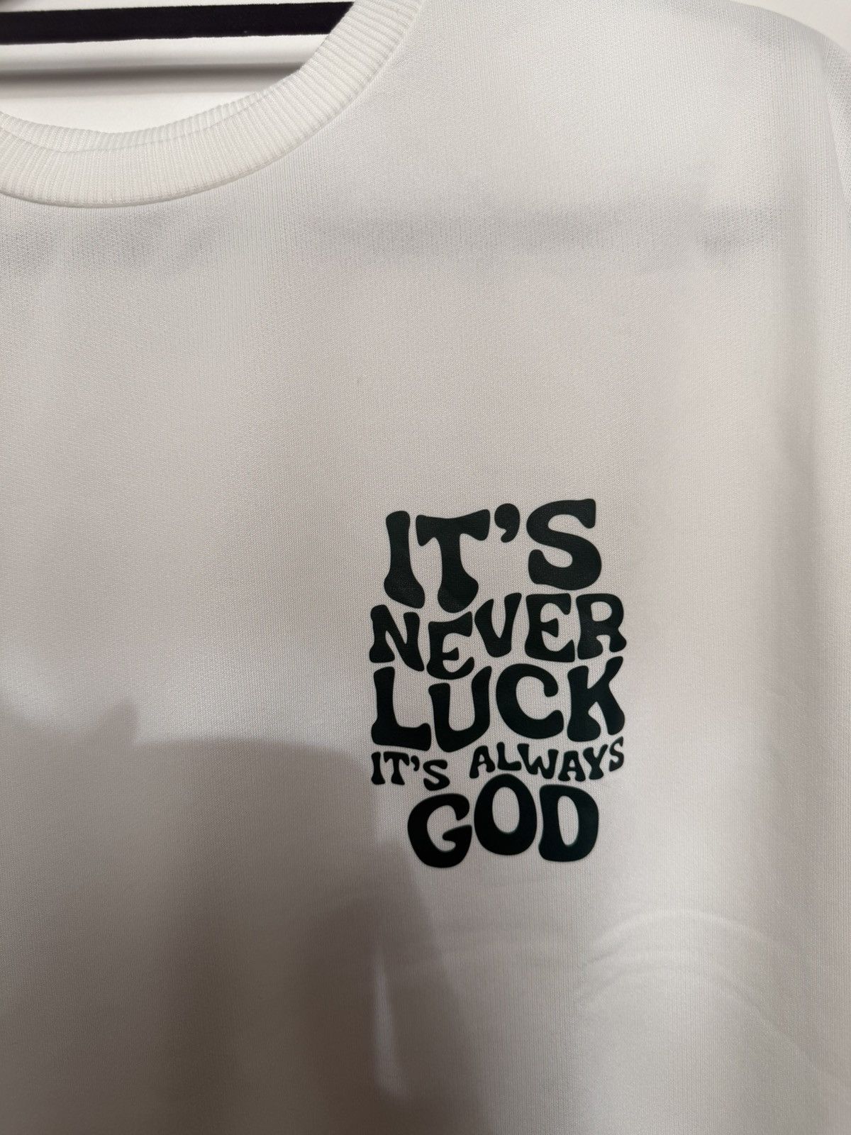 Other white & green "It's never luck it's always God" t-shirt Size US M / EU 48-50 / 2 - 2 Thumbnail
