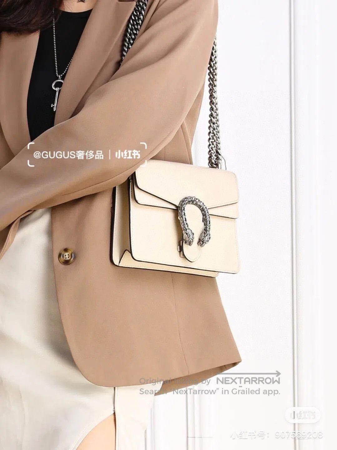 Gucci Gucci Small White Leather Dionysus. Size ONE SIZE - 5 Thumbnail