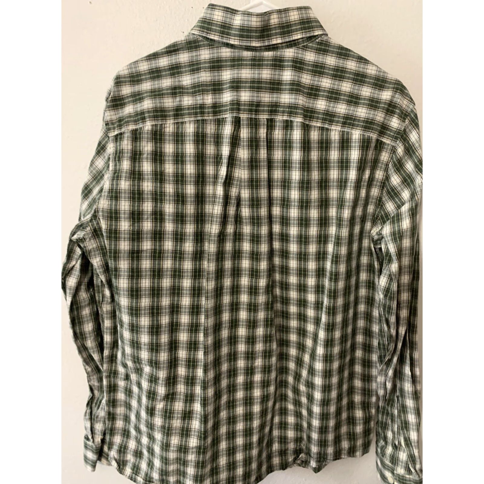 Eddie Bauer Eddie Bauer Legend Wash Plaid Shirt Long Sleeve Green Mens Medium Preowned Size US M / EU 48-50 / 2 - 3 Thumbnail