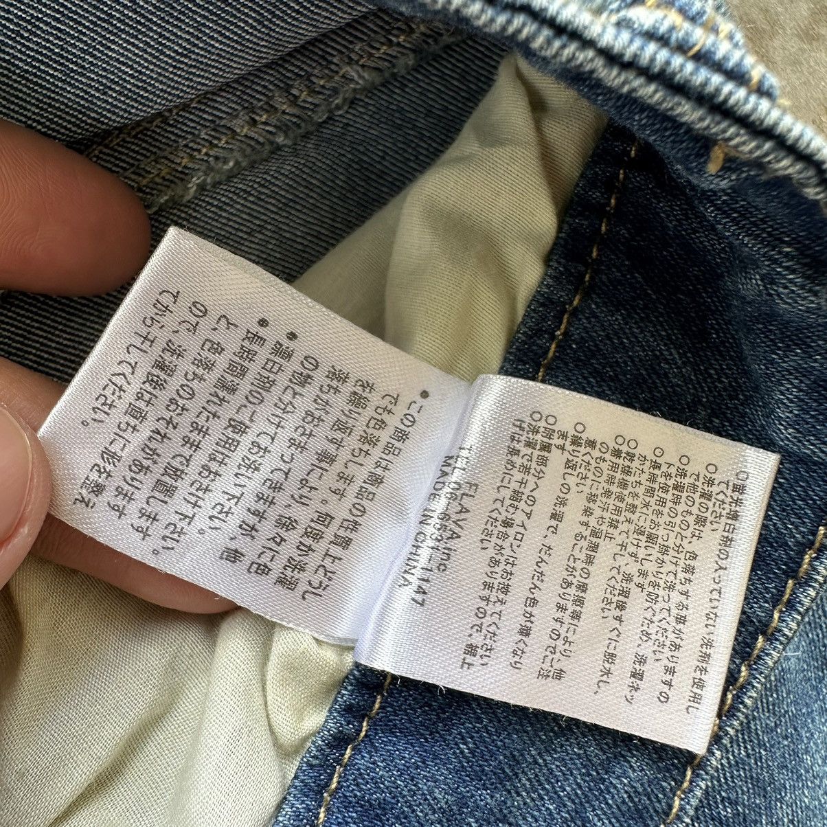 Japanese Brand Vintage Roshell Distressed Slim Fit Faded Denim Jean Pant Size US 32 / EU 48 - 9 Thumbnail