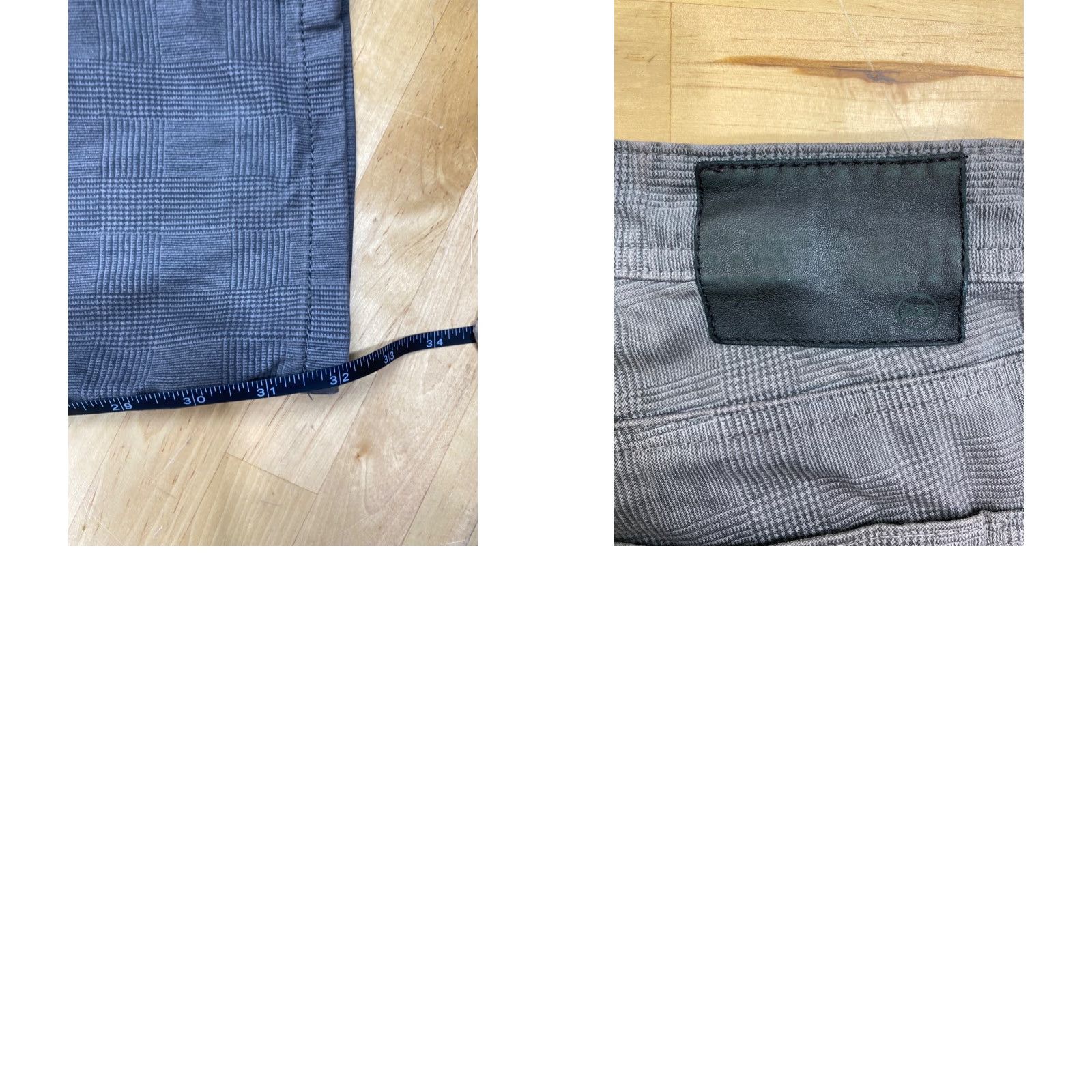 Vintage Adriano Goldschied Pants The Tellis 31x32 Gray Stretch Casaul Modern Slim Size US 31 - 9 Thumbnail