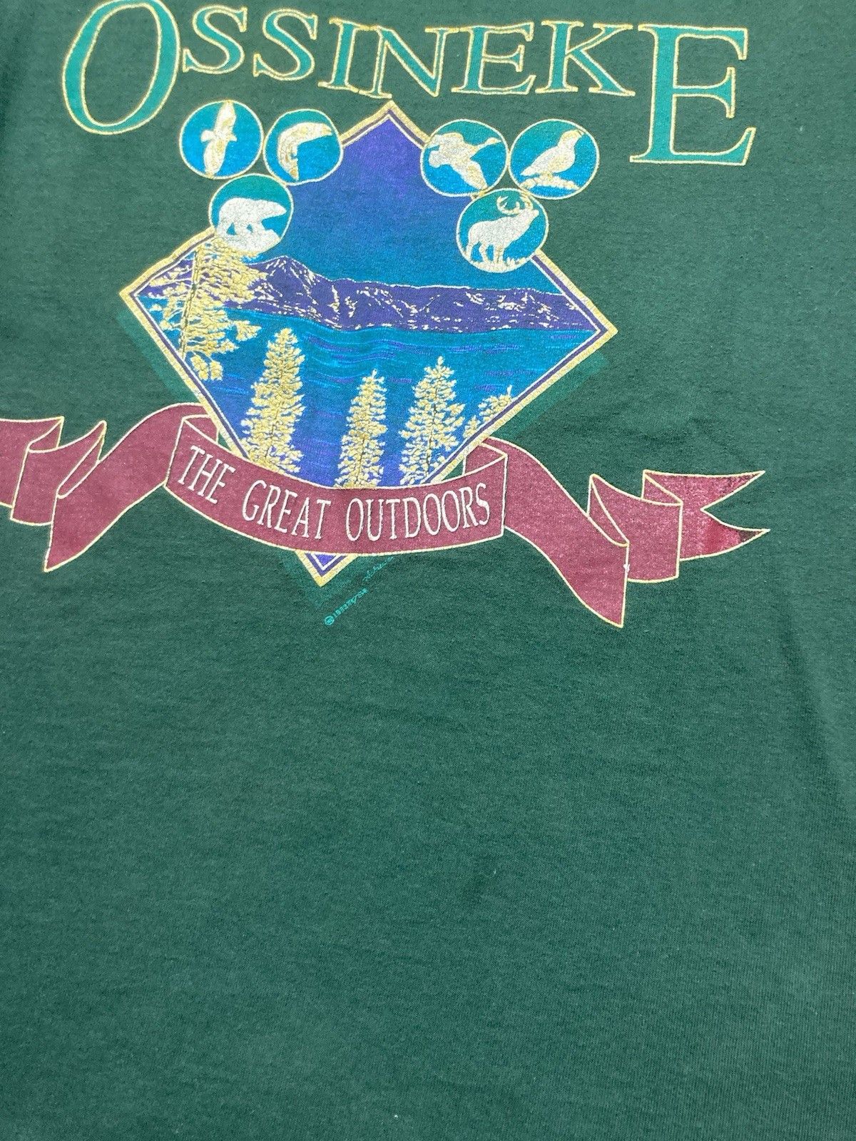 Vintage 90s t shirt Ossineke Michigan great outdoors animal nature M Size US M / EU 48-50 / 2 - 3 Thumbnail