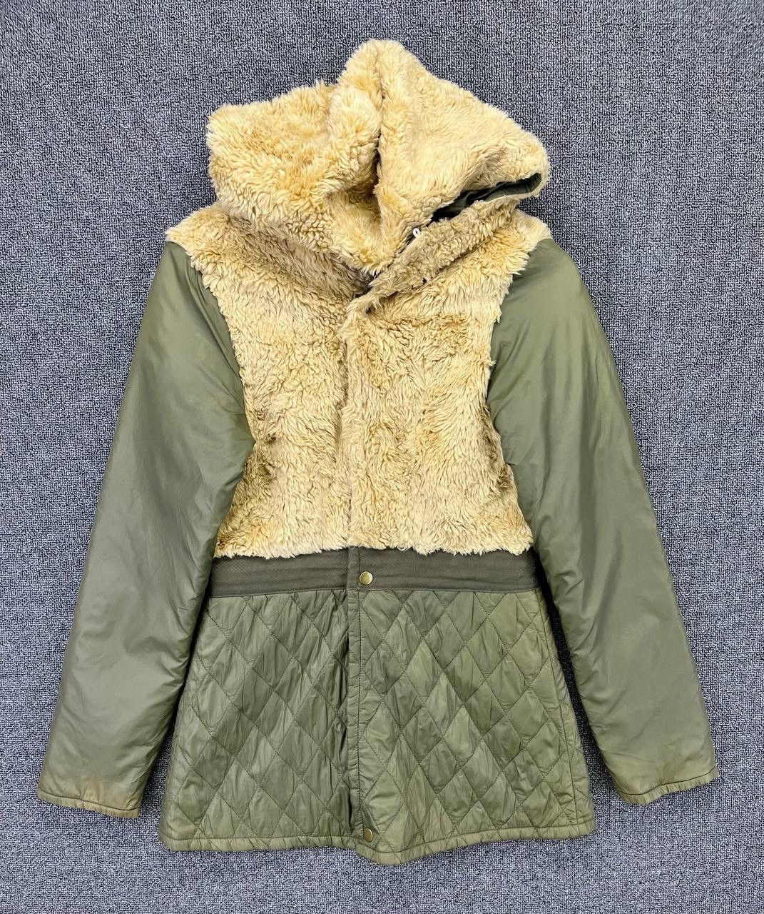 Vintage Diesel Hooded Fleece Quilted Jacket