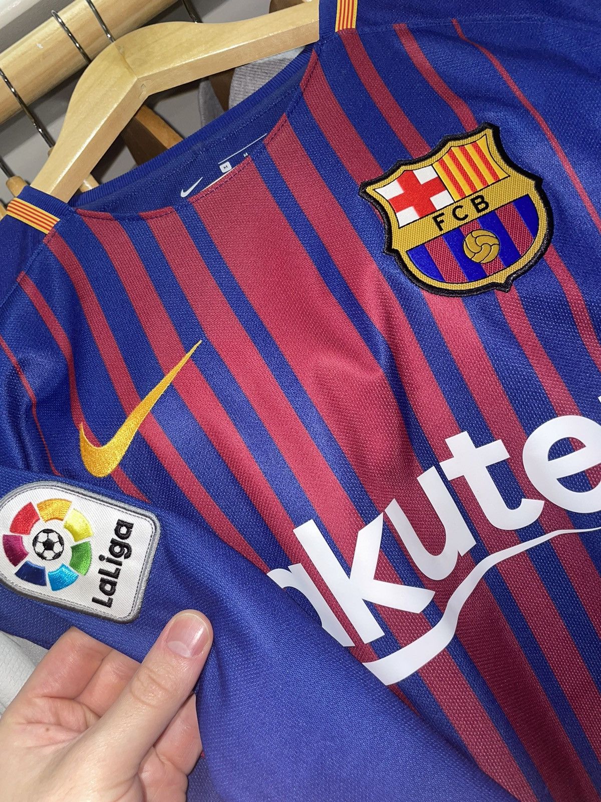 Nike Messi Barcelona 2017 Jersey- Longsleeve Size US M / EU 48-50 / 2 - 2 Thumbnail