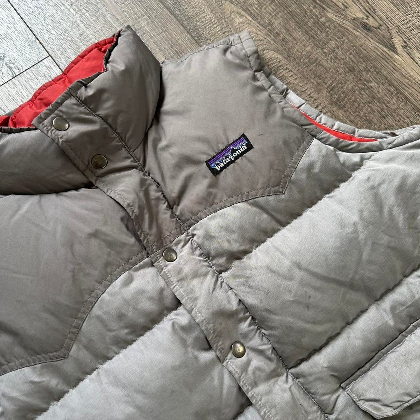 Patagonia Men’s Grey Patagonia Down Puffer Slingshot Grey Vest Size US L / EU 52-54 / 3 - 2 Thumbnail