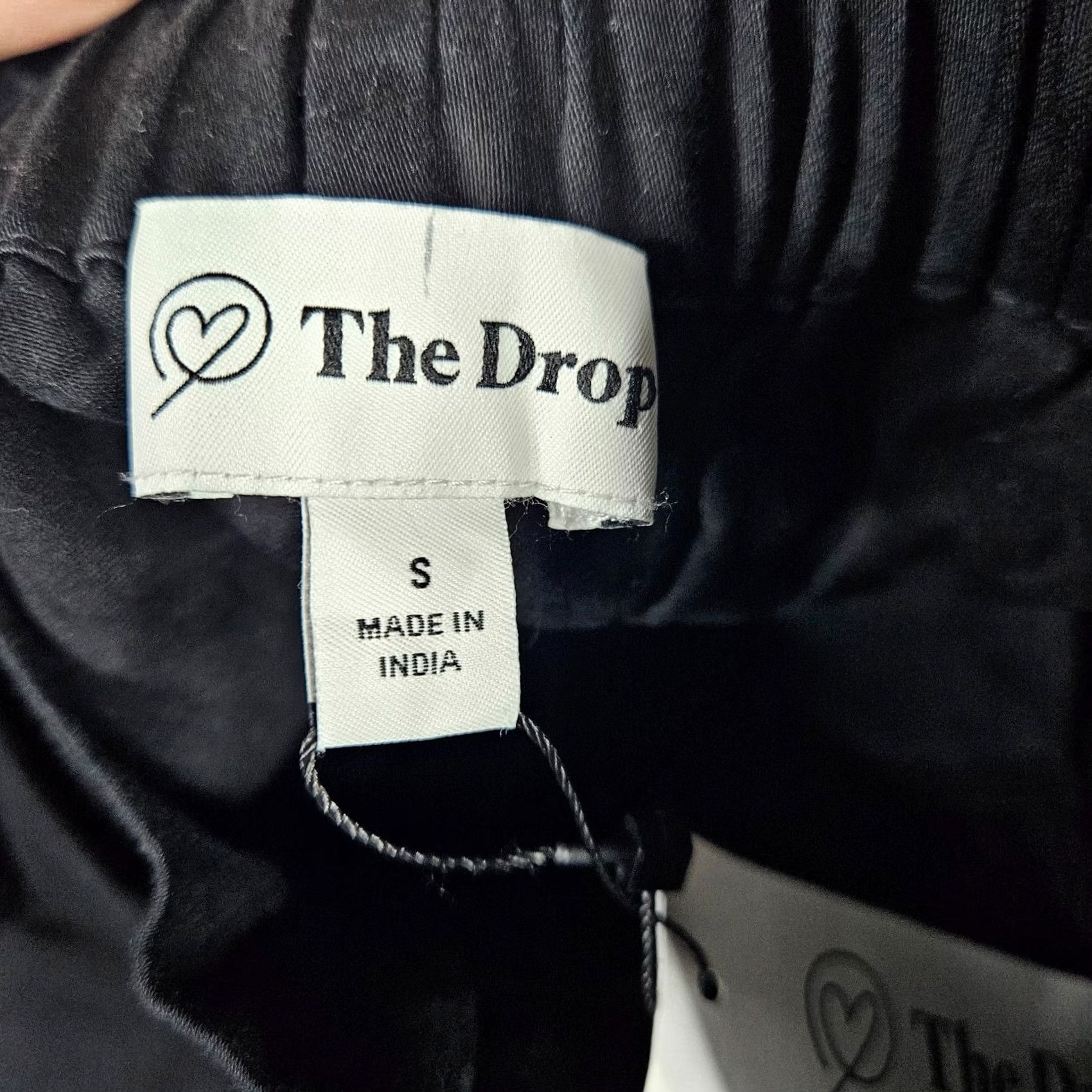 Vintage The Drop Women's Pants S Black Paperbag Belted High Rise Modern Regular Size 28" / US 6 / IT 42 - 4 Thumbnail