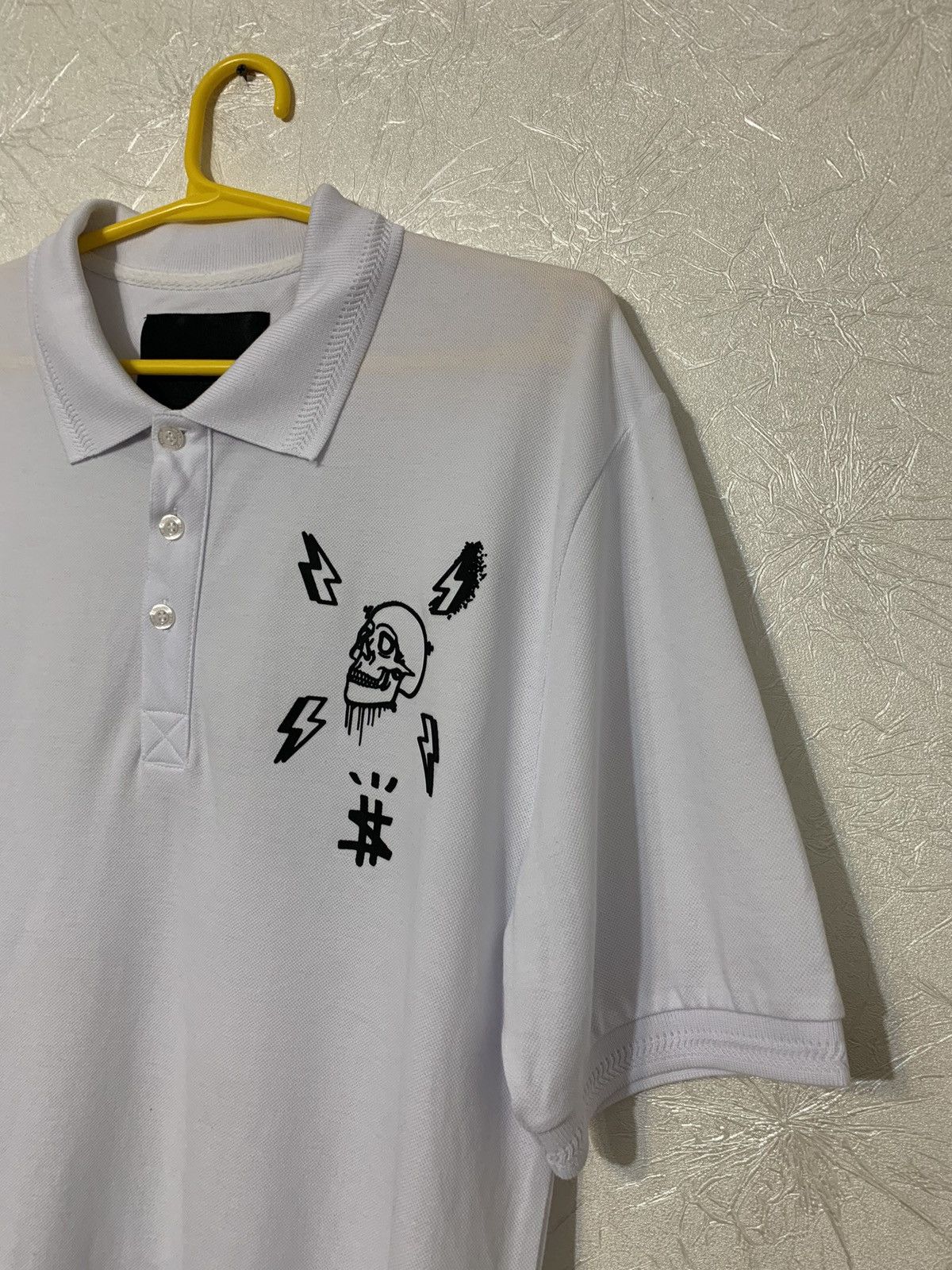Philipp Plein Philipp Plein Men’s White Polo Shirt Skull Logo Size XXL Size US XXL / EU 58 / 5 - 2 Thumbnail