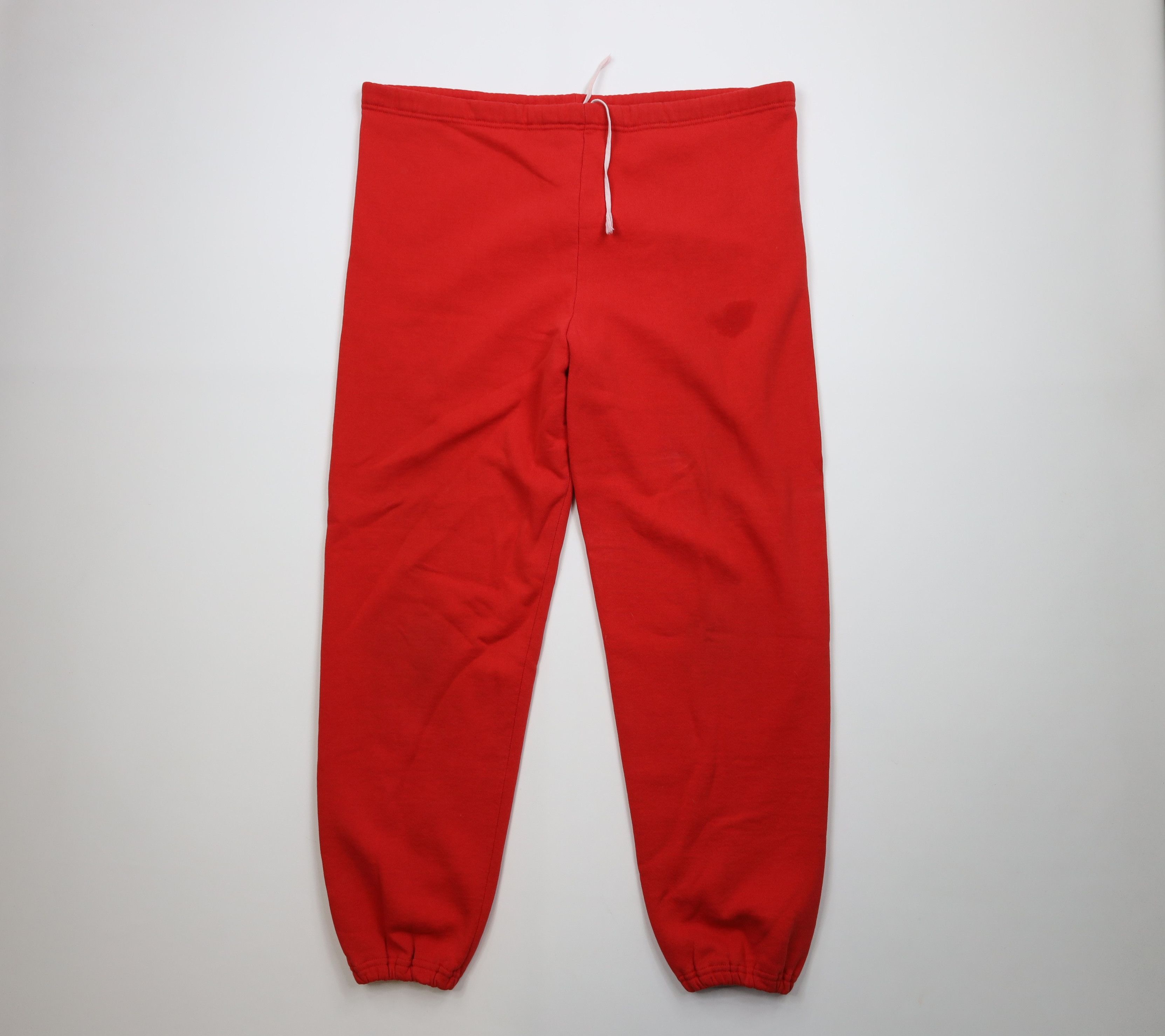 Russell Athletic Vintage 80s 90s Russell Athletic Sweatpants Joggers Red USA Size US 38 / EU 54 - 1 Thumbnail