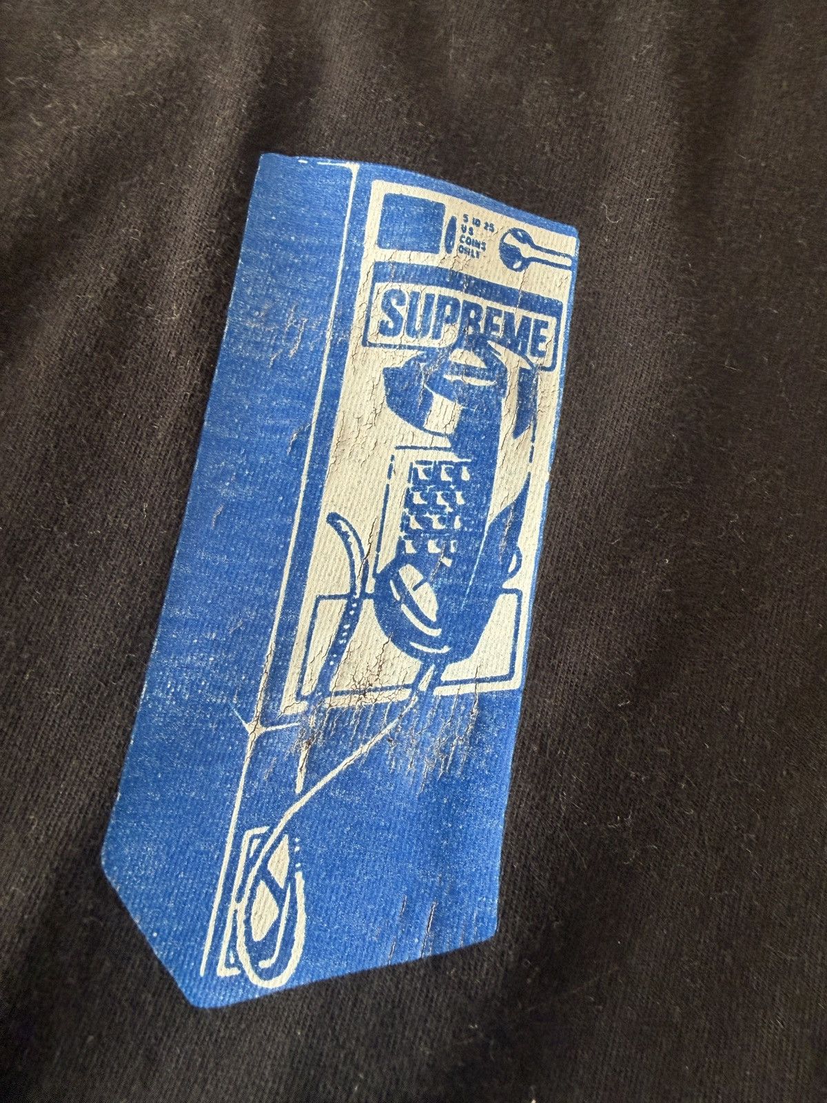 Supreme Black Supreme telephone tee Size US M / EU 48-50 / 2 - 2 Thumbnail