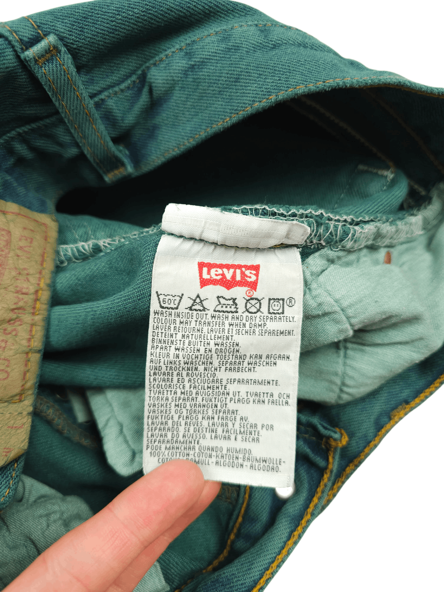 Levi's × Vintage 💎 Size 30/30 Vintage 90's Levi's 501 Faded Jeans Y2K Blue Size US 30 / EU 46 - 7 Thumbnail