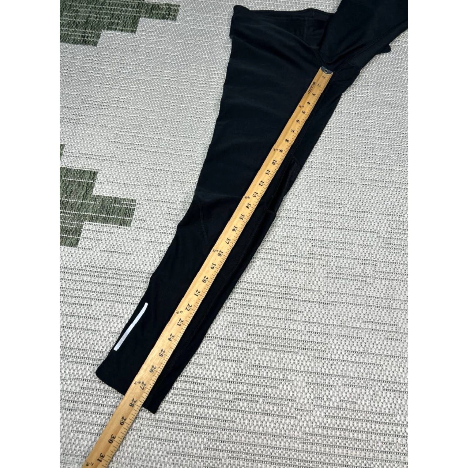 Nike Nike Stay Warm Running Leggings Womens Small Black Stretch Dri Fit Swoosh Logo Size 28" / US 6 / IT 42 - 5 Thumbnail