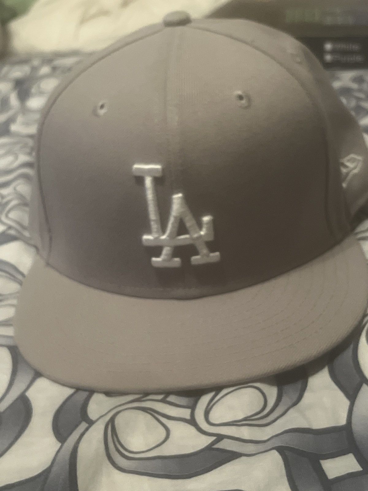 Los Angeles Apparel LA MLB 59FIFTY NEW ERA GREY SPORTS BASEBALL CAP HAT Size ONE SIZE - 4 Thumbnail