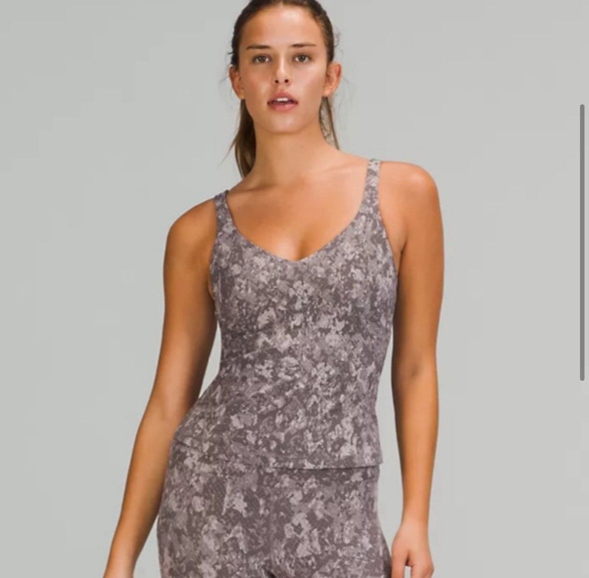 Lululemon Lululemon Align Tank Waist Length Camo Lunar Rock Sz 2 Size XS / US 0-2 / IT 36-38 - 1 Thumbnail