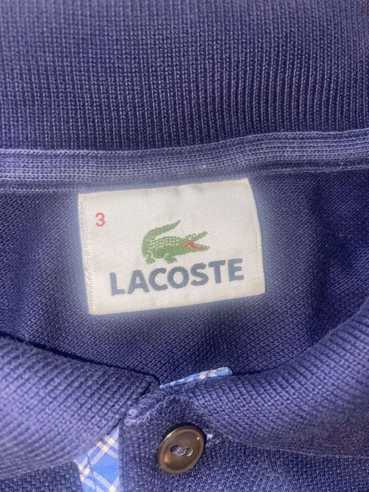 Lacoste × Vintage Lacoste vintage blue polo Size US L / EU 52-54 / 3 - 4 Thumbnail