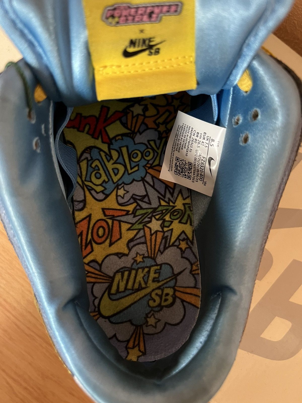 Nike The Powerpuff Girls x Nike Dunk Low Pro SB QS ‘Bubbles’ Size US 8.5 / EU 41-42 - 6 Thumbnail