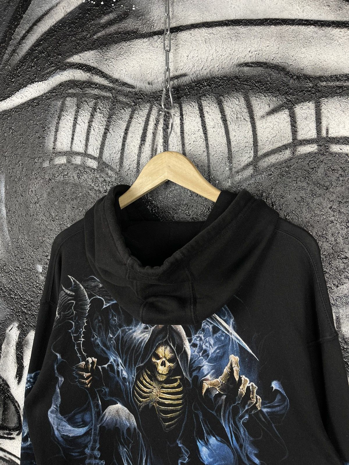Other Spiral Direct Skull Big Logo Black Hoodie Men’s Size M Size US M / EU 48-50 / 2 - 11 Thumbnail