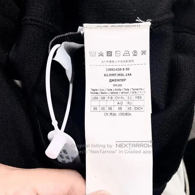 Max Mara MaxMara Black Wool Women's Hoodie . Size XS / US 0-2 / IT 36-38 - 4 Thumbnail