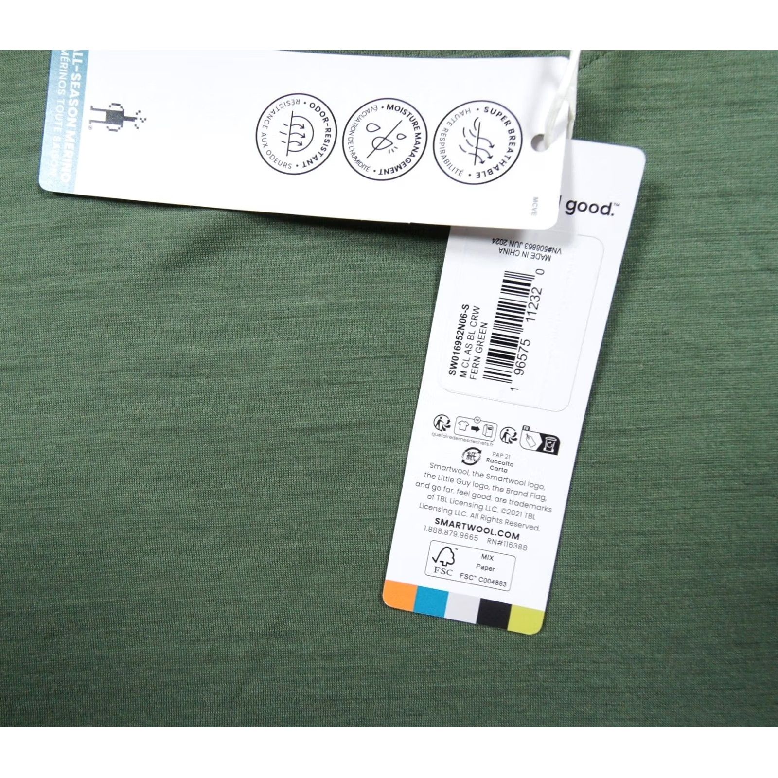 Smartwool SmartWool Shirt Mens Small Green Long Sleeve All Season Merino Wool NEW Size US S / EU 44-46 / 1 - 3 Thumbnail