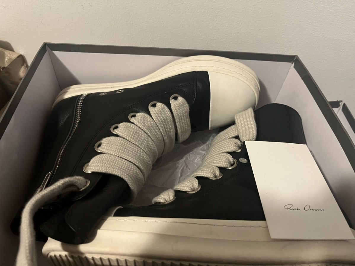 Rick Owens Rick Owens Black Temple Jumbolace Sneaks Size US 10 / EU 43 - 7 Thumbnail